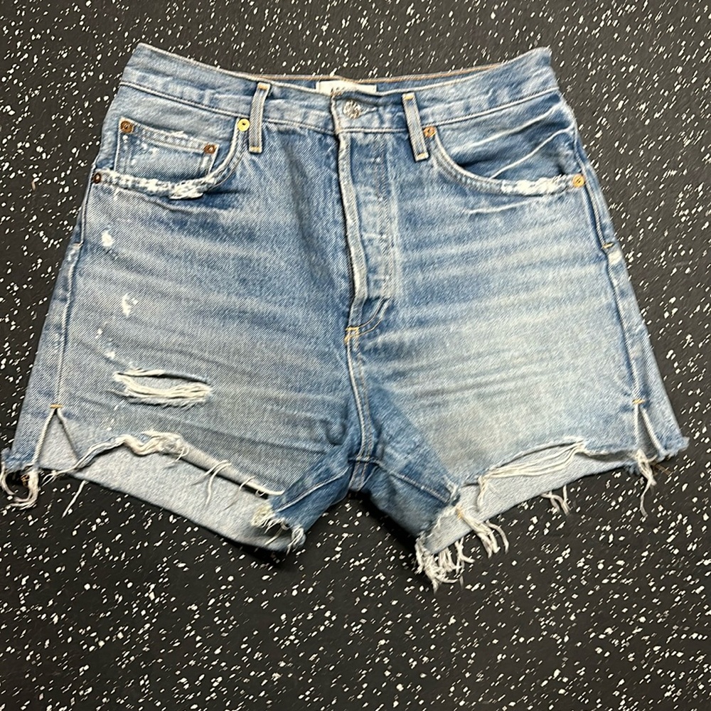 Agolde High Rise Dee Denim Shorts